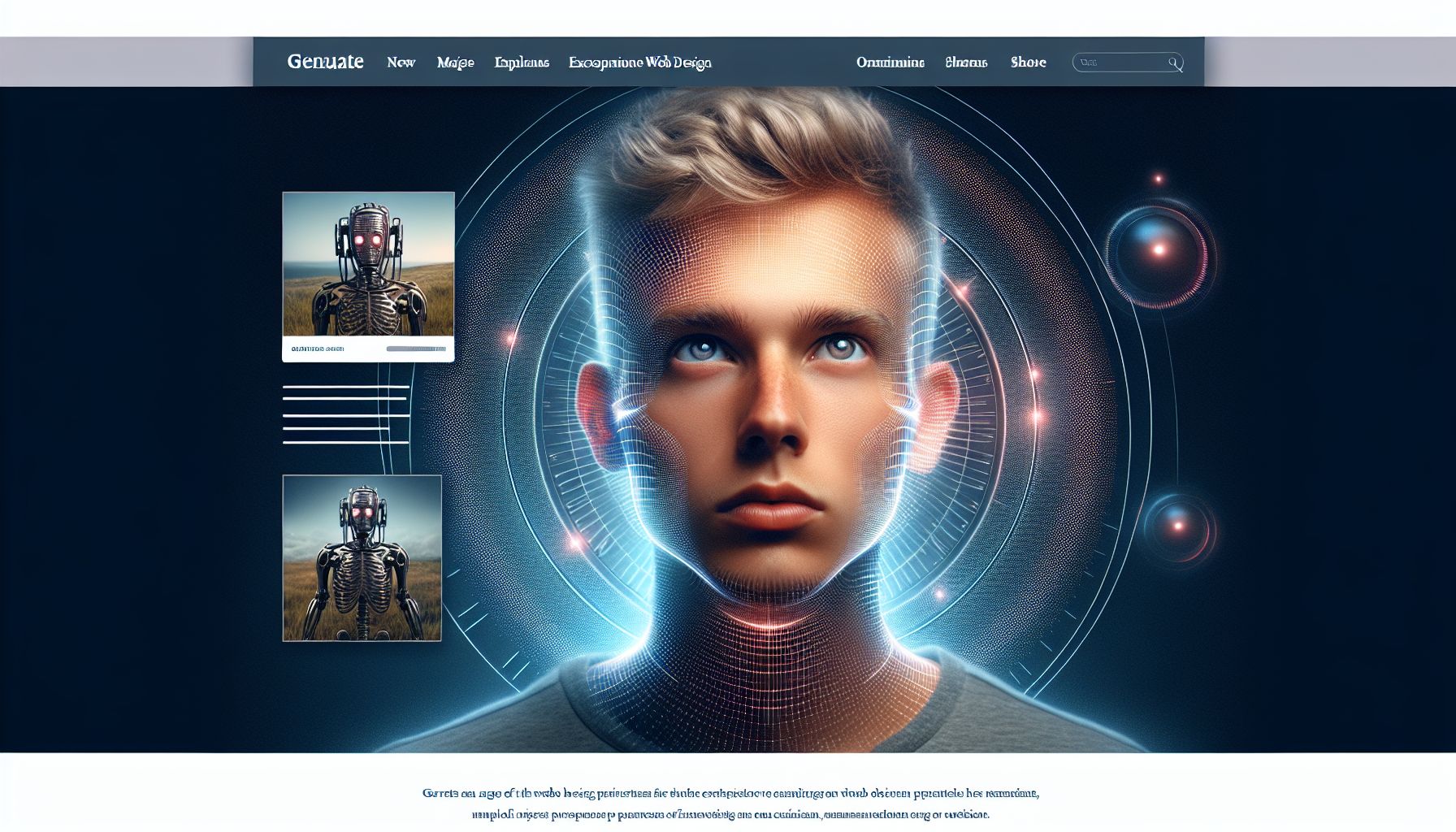 Ein Bild von einer Webseite mit hervorragendem Webdesign